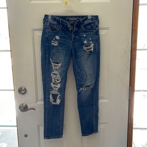 American eagle ripped jeans